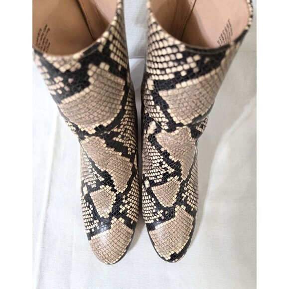 J. Crew Sadie Snake Embossed Leather Boots - size 7 - Picture 6 of 15